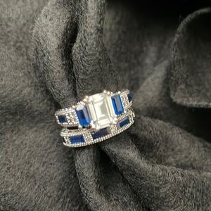 Pair of silver rings
